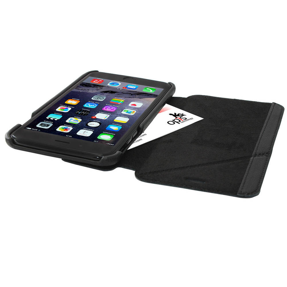 Opis Mobile 7 8 Garde Book Elegante Apple Iphone 7 Plus 8 Plus Lederhulle In Schwarz Im Flip Case Klappetui Stil Schwarz 1 Opis Technology