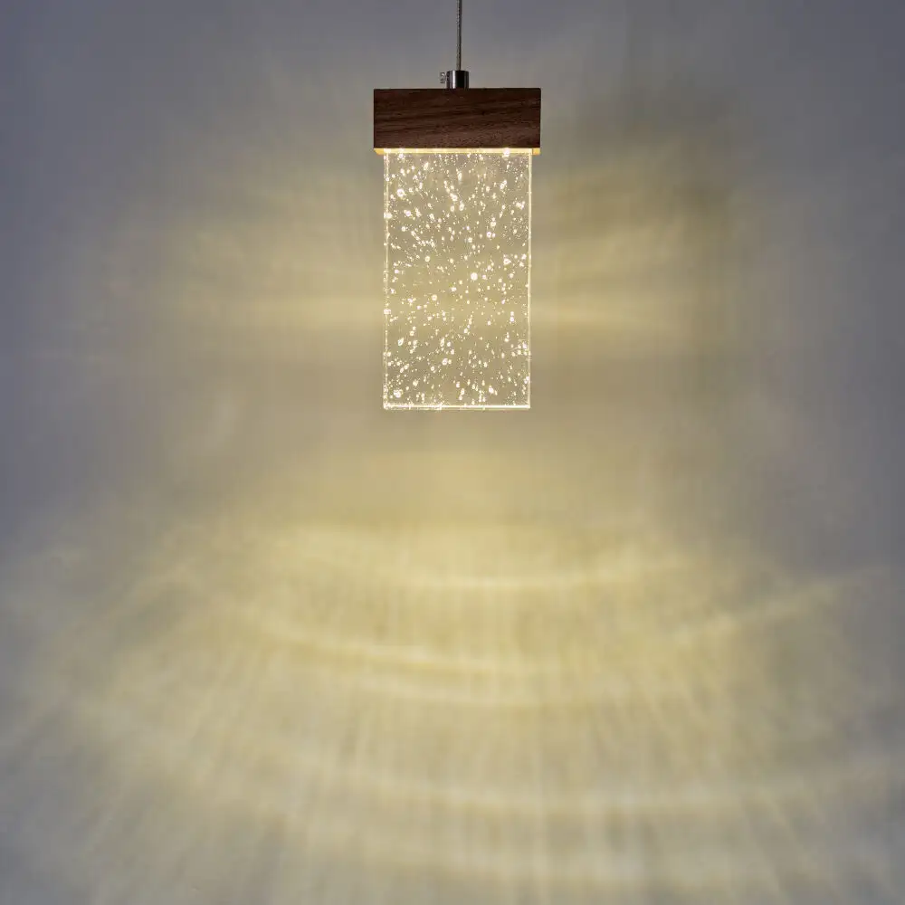 Suspension en verre lampe bulle transparente H33cm luminaire coloris pour  cuisine chambre salle