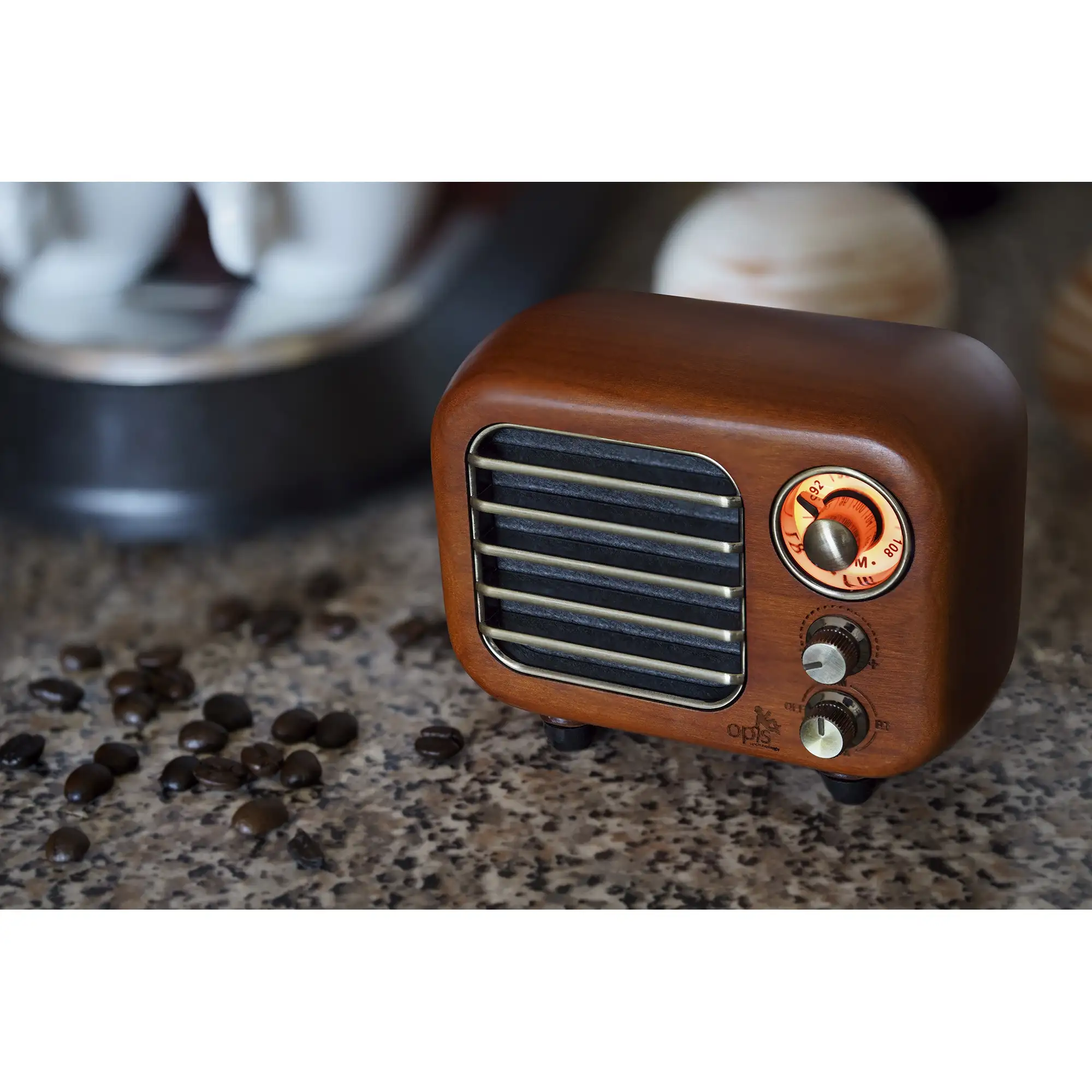 Opis Radio 3 – Small Wooden Retro Bluetooth Speaker and VHF Radio