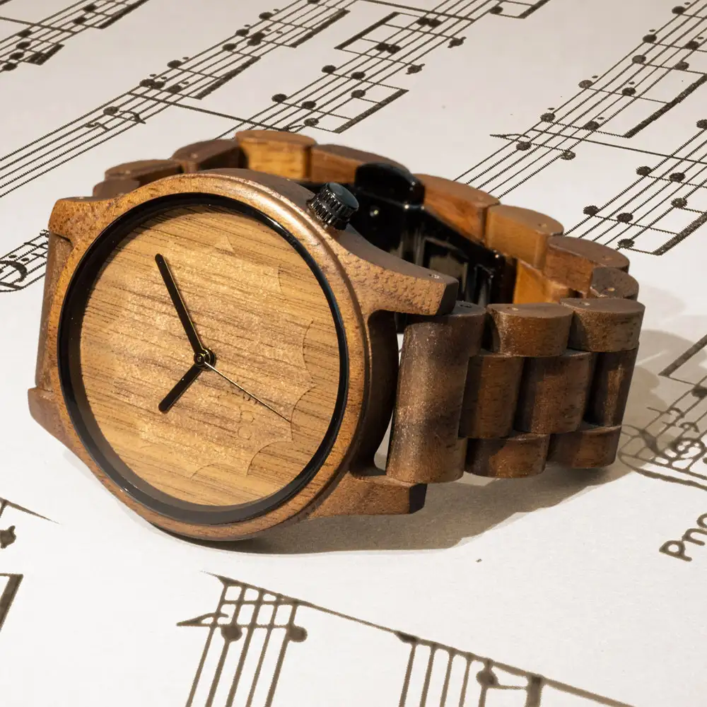 Opis UR-M3, orologi da polso da uomo in legno puro (noce) - Opis Technology