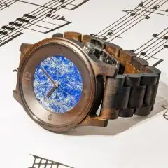 Opis UR-M4 Reloj Madera y Piedra para Hombre (Sándalo Negro/Lapislázuli)