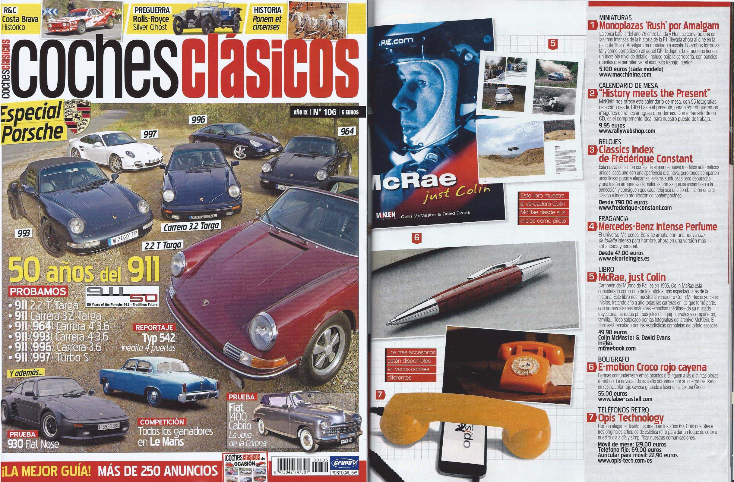 Opis 60s mobile, Opis 60s cable y Opis 60s micro en coches classicos