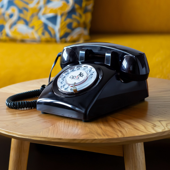 Visual preview of a customisable 60s Classic vintage hotel telephone
